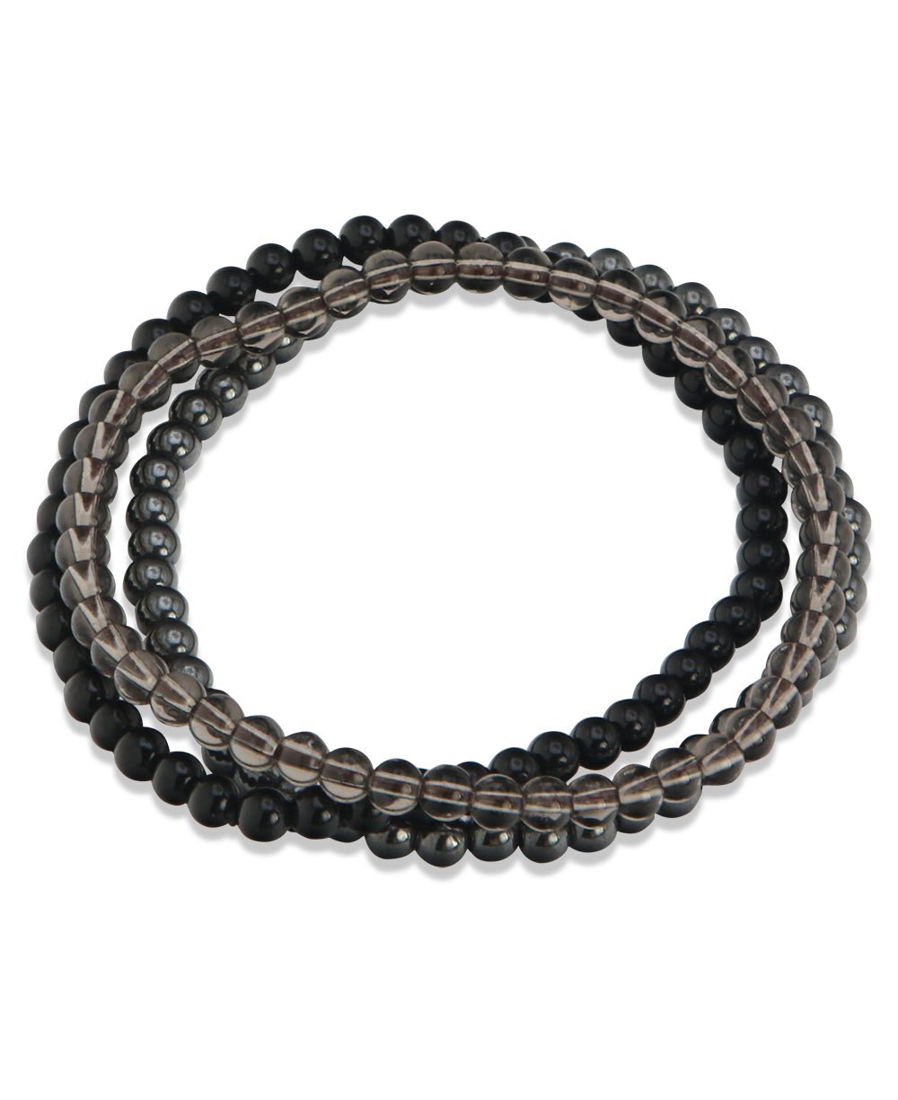 Energy Bracelets for Protection and Centering, Set of 3
