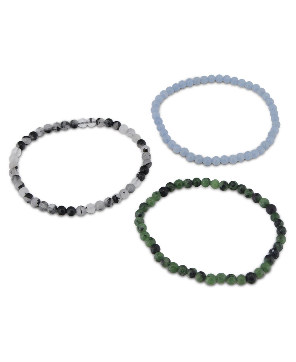Energy Bracelets for Spiritual Intention, Set of 3
